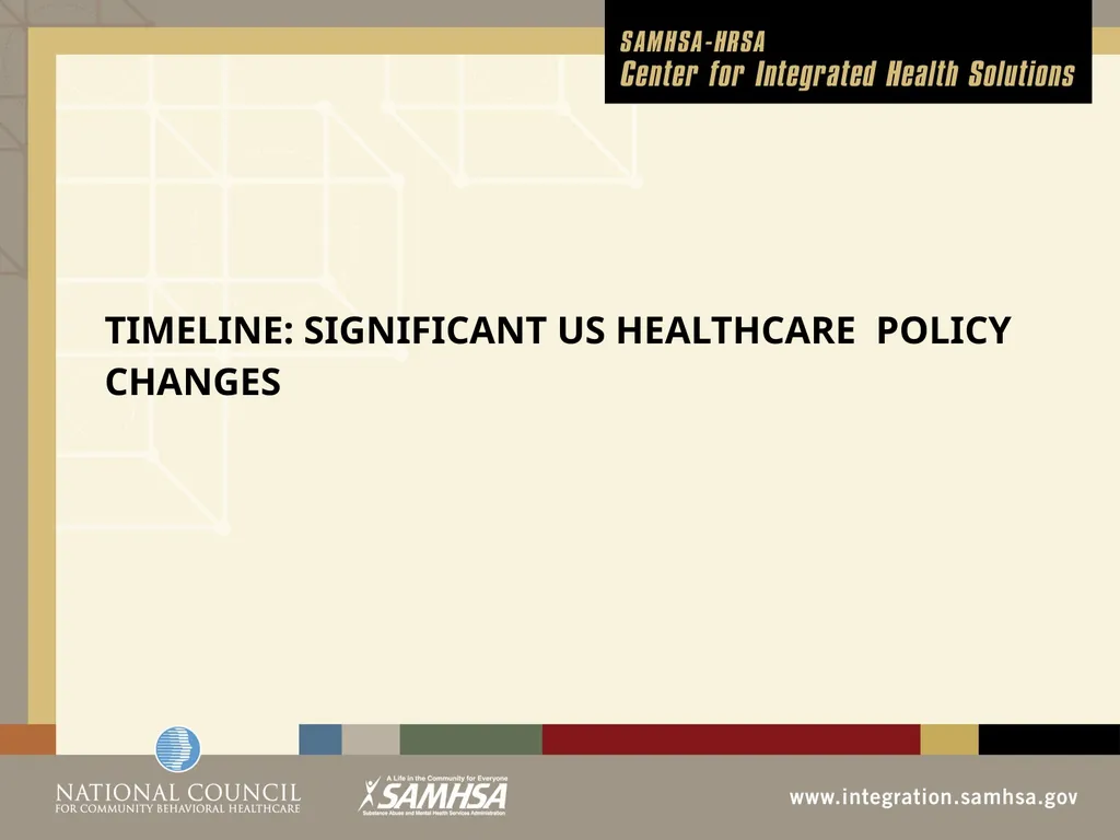 The Evolution of the Healthcare System Module 3 - slide 27 of 42