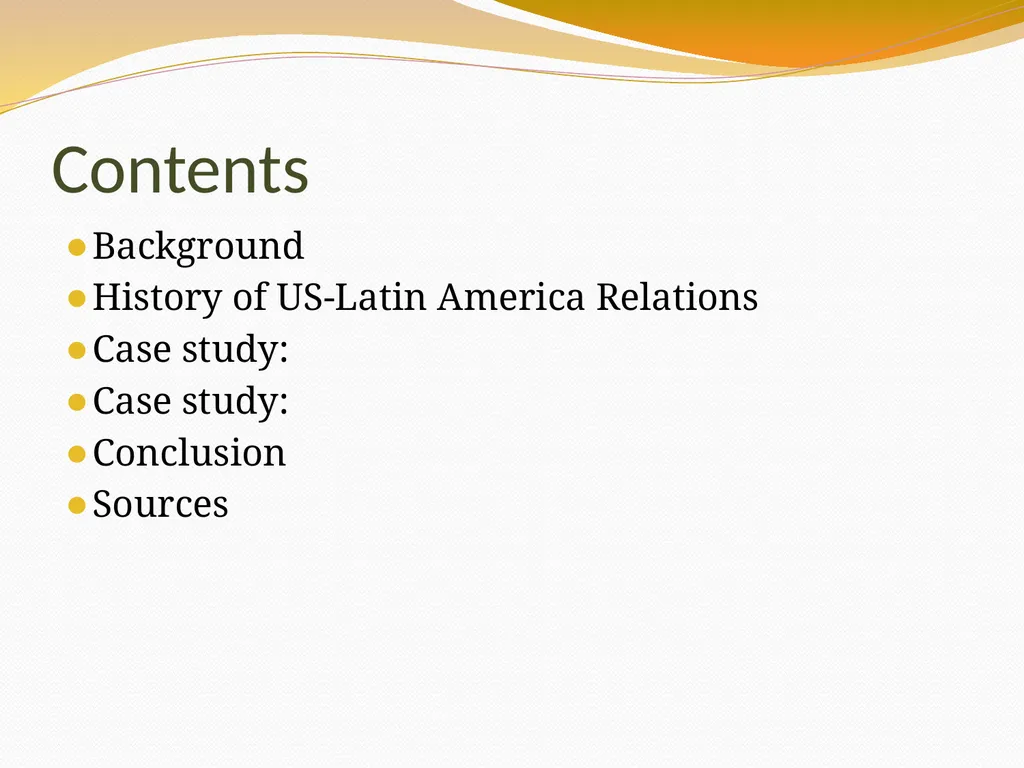 US-Latin America Relations By STUDENT NAME - slide 2 of 11