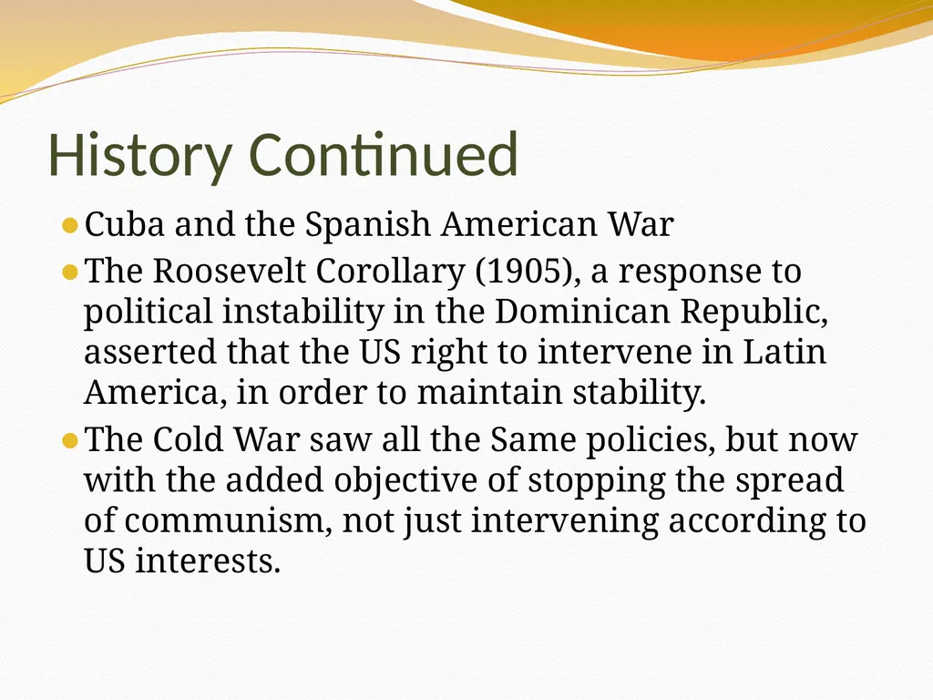 US-Latin America Relations By STUDENT NAME - slide 7 of 11
