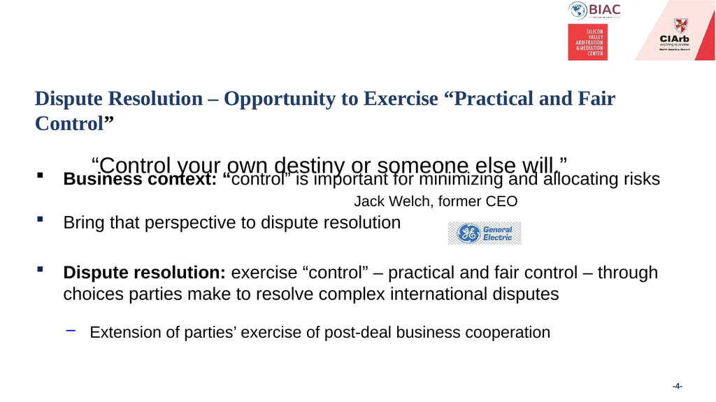 Exercising Opportunities for Control in - slide 4 of 27