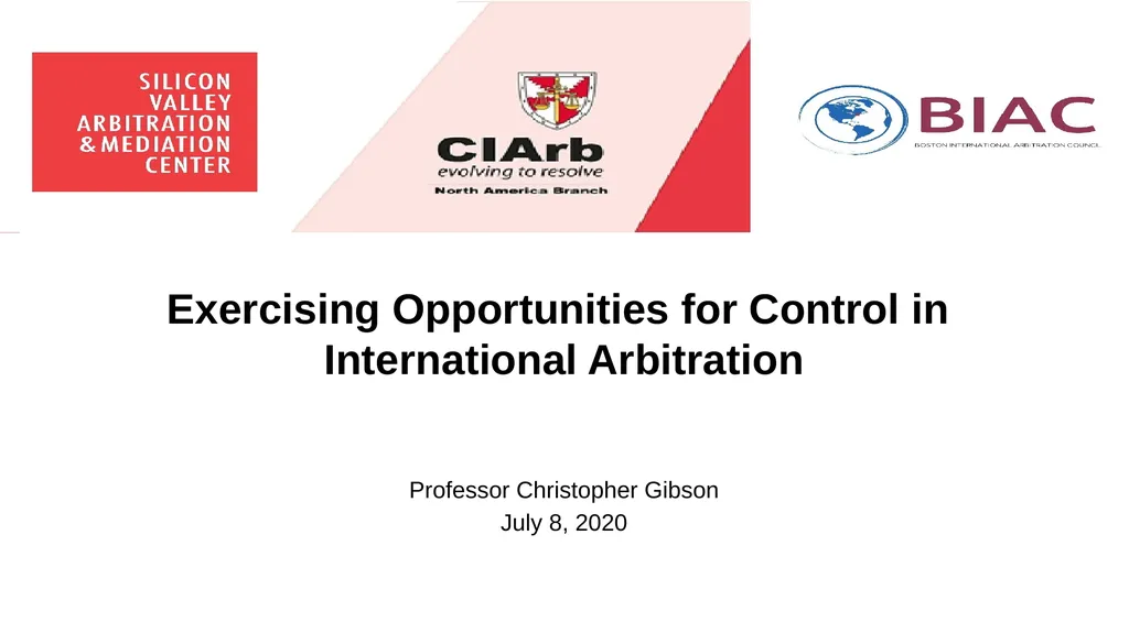 Exercising Opportunities for Control in - slide 1 of 27
