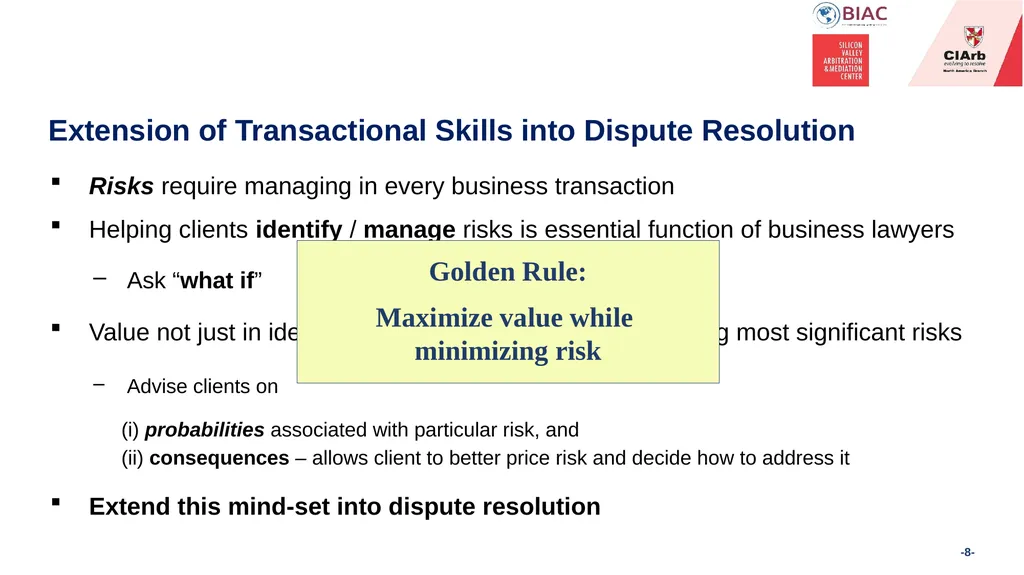 Exercising Opportunities for Control in - slide 8 of 27