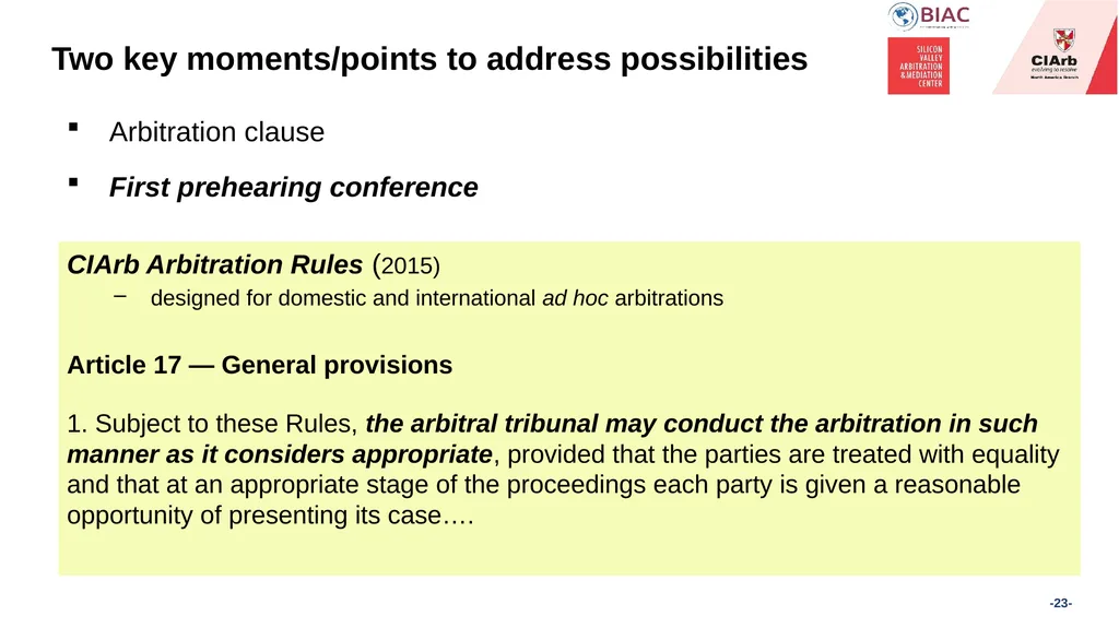 Exercising Opportunities for Control in - slide 23 of 27