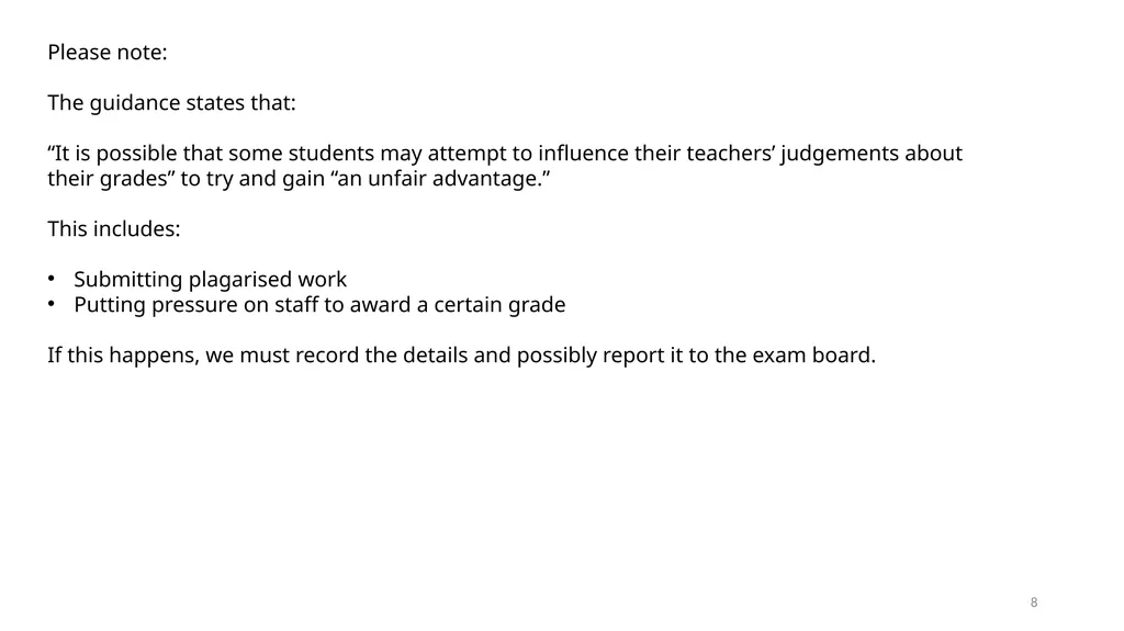 Awarding TAGs at TCC A guide for students and - slide 8 of 44