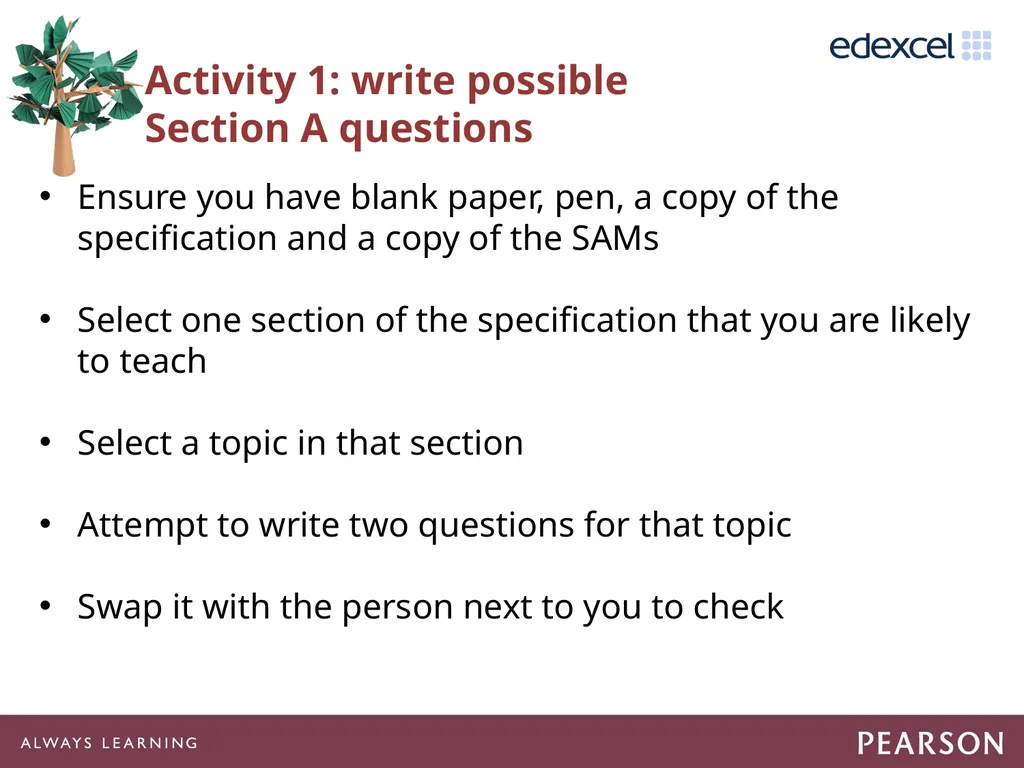 Getting Ready to Teach 15GBAR03 Agenda Suggested - slide 28 of 59