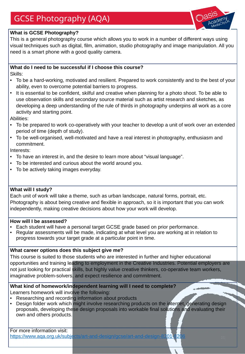 Options Booklet 2023-2024 1 2 A curriculum - slide 21 of 22