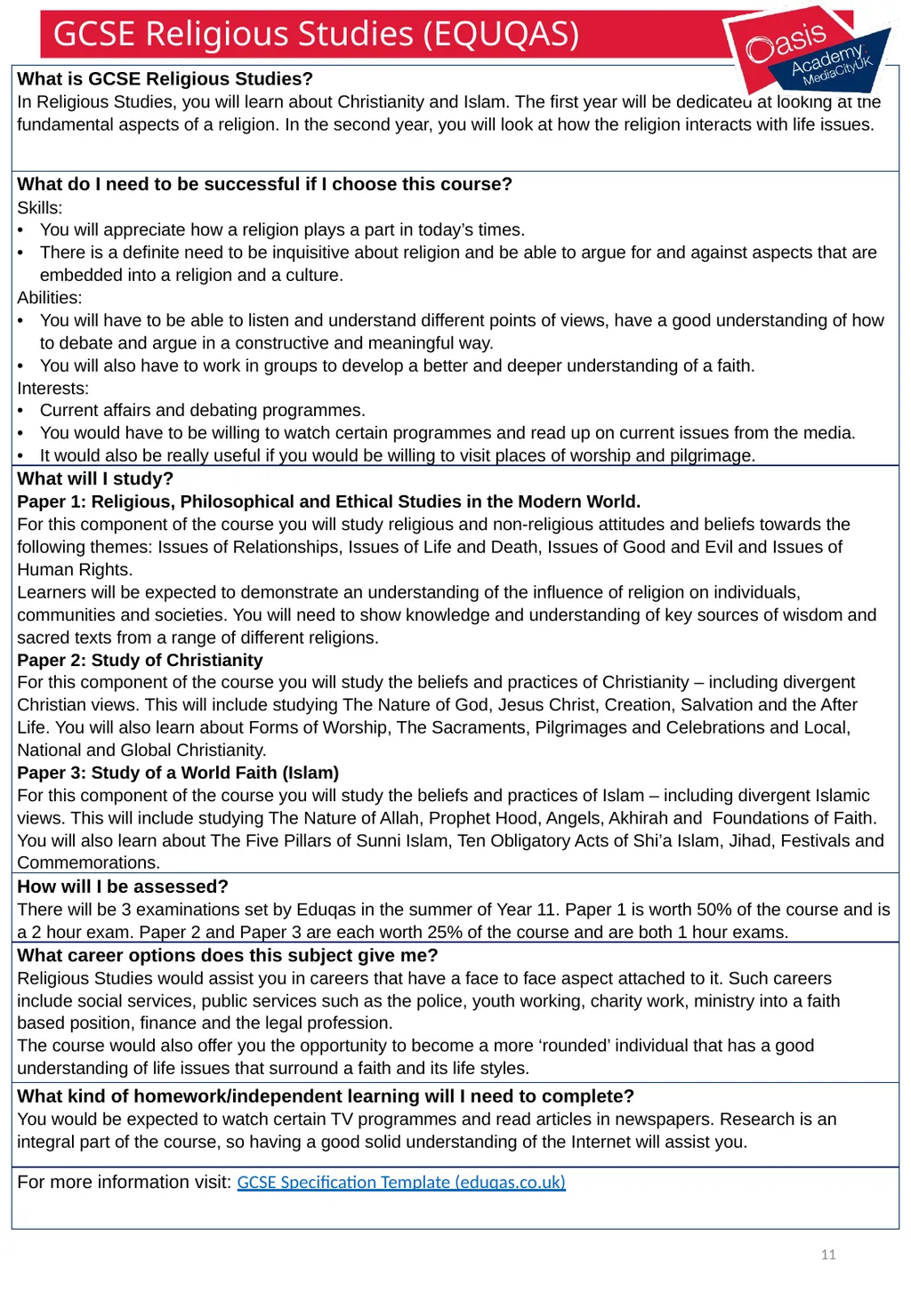 Options Booklet 2023-2024 1 2 A curriculum - slide 11 of 22