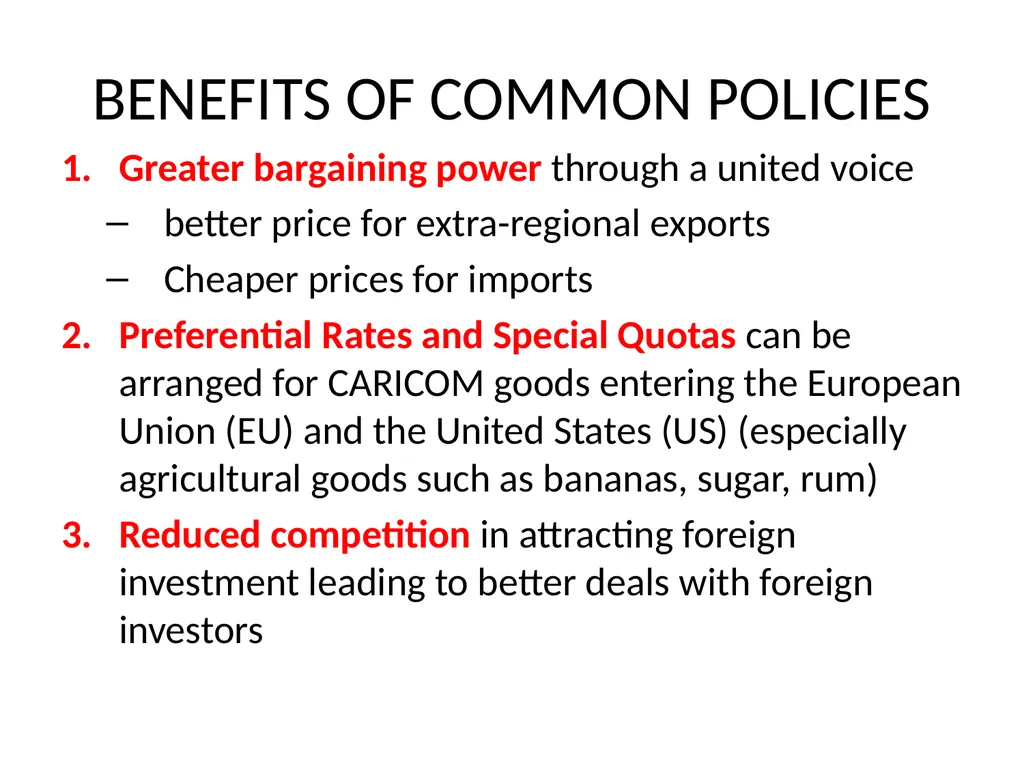 REGIONAL INTEGRATION REGION: an area of a country - slide 103 of 137