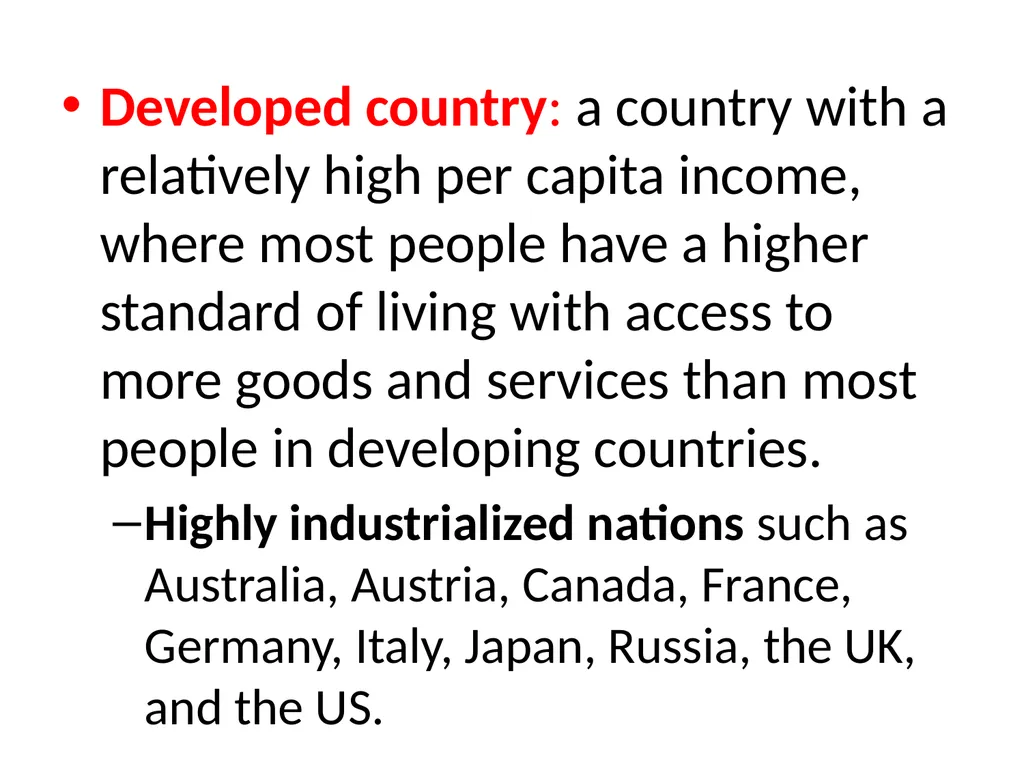 REGIONAL INTEGRATION REGION: an area of a country - slide 18 of 137