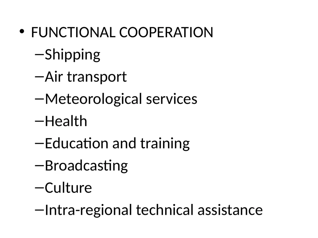 REGIONAL INTEGRATION REGION: an area of a country - slide 99 of 137