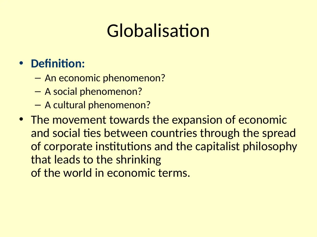 REGIONAL INTEGRATION REGION: an area of a country - slide 33 of 137