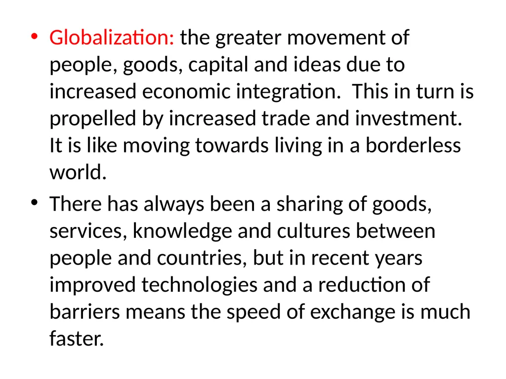 REGIONAL INTEGRATION REGION: an area of a country - slide 25 of 137