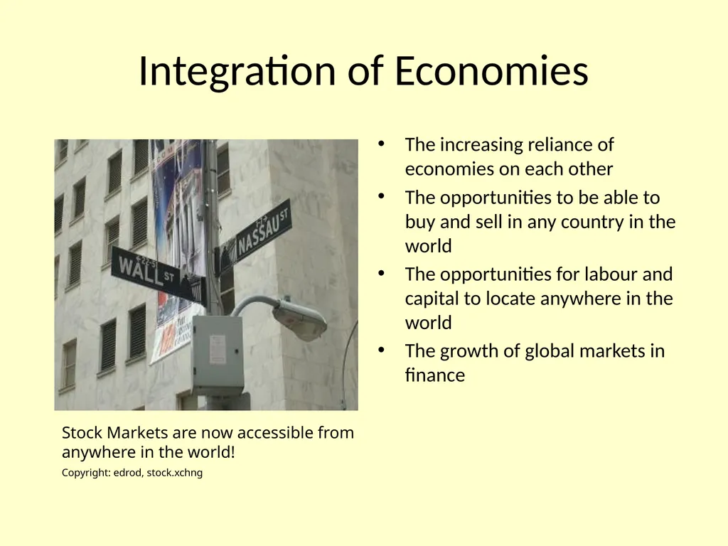 REGIONAL INTEGRATION REGION: an area of a country - slide 35 of 137