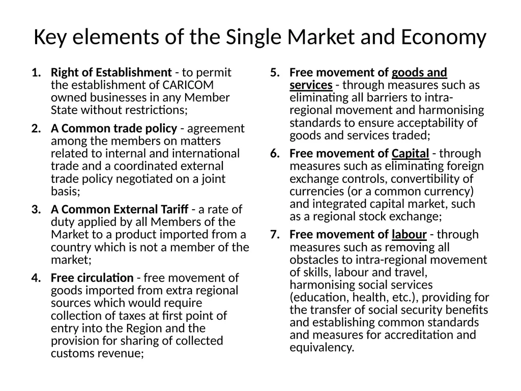 REGIONAL INTEGRATION REGION: an area of a country - slide 116 of 137