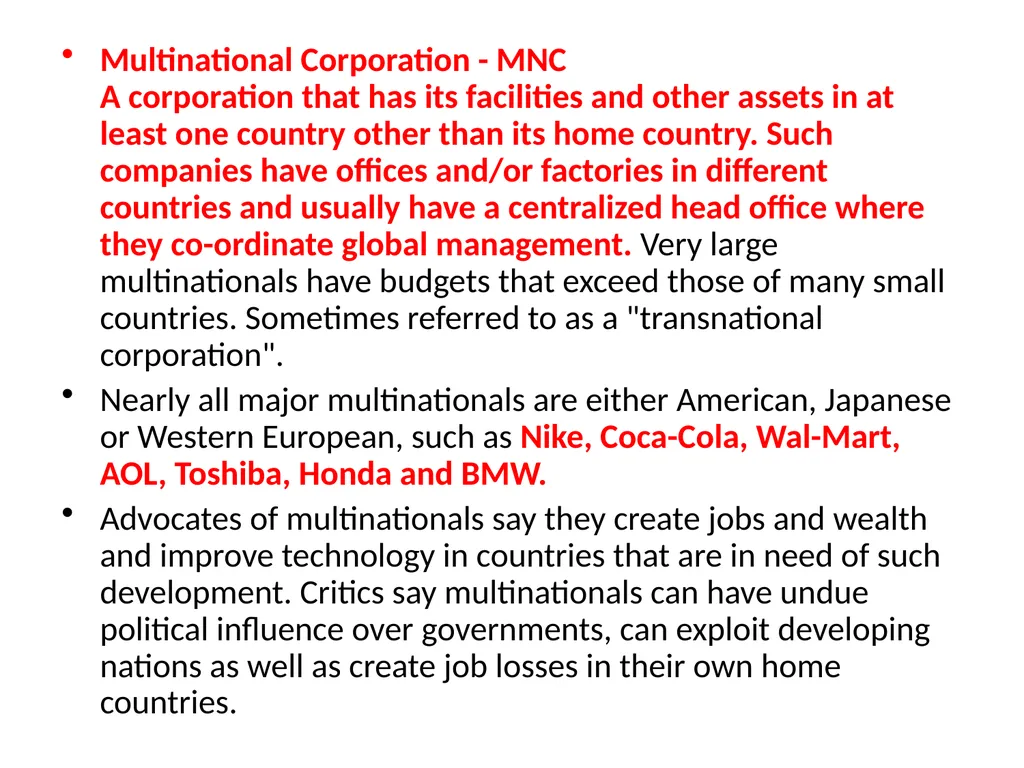 REGIONAL INTEGRATION REGION: an area of a country - slide 43 of 137