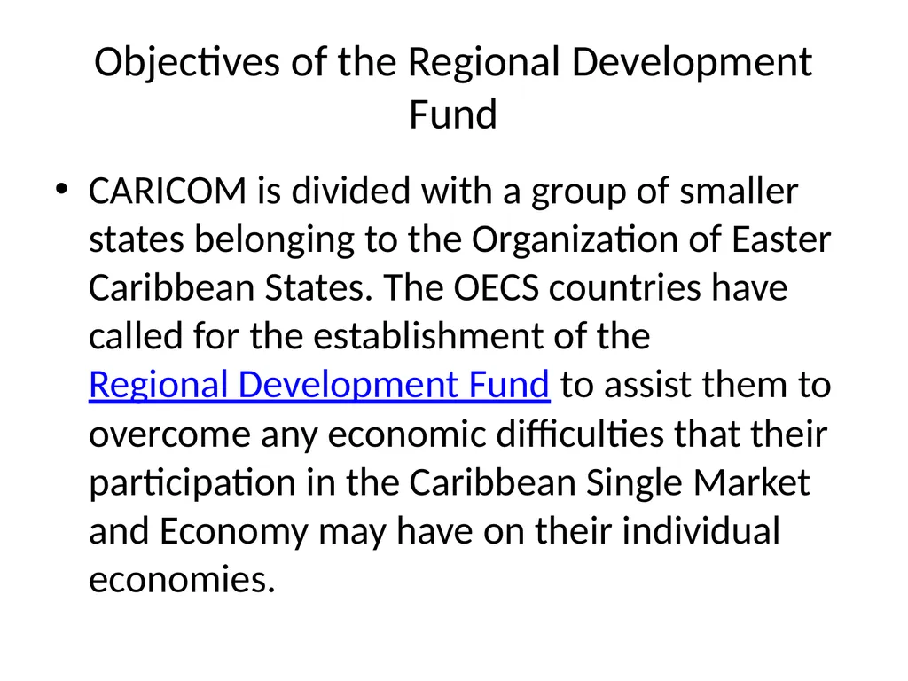 REGIONAL INTEGRATION REGION: an area of a country - slide 126 of 137