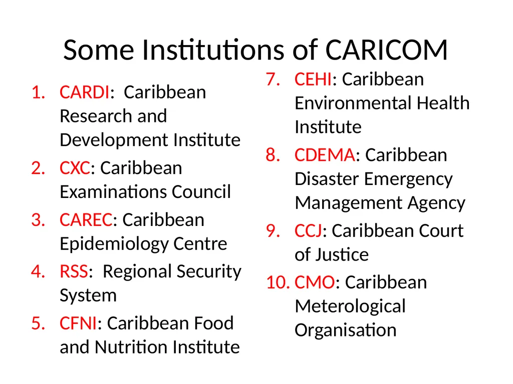 REGIONAL INTEGRATION REGION: an area of a country - slide 108 of 137