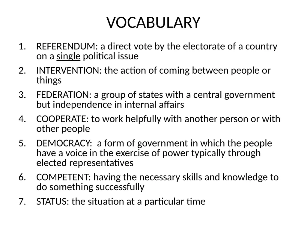 REGIONAL INTEGRATION REGION: an area of a country - slide 79 of 137