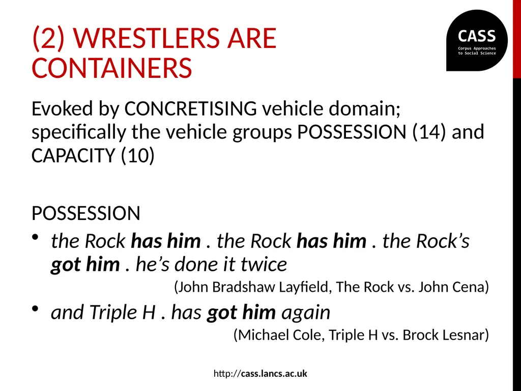 “He’s got it locked in!”: metaphor in professional - slide 17 of 27