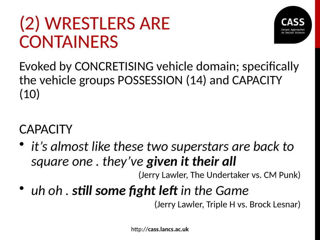 “He’s got it locked in!”: metaphor in professional - slide 18 of 27