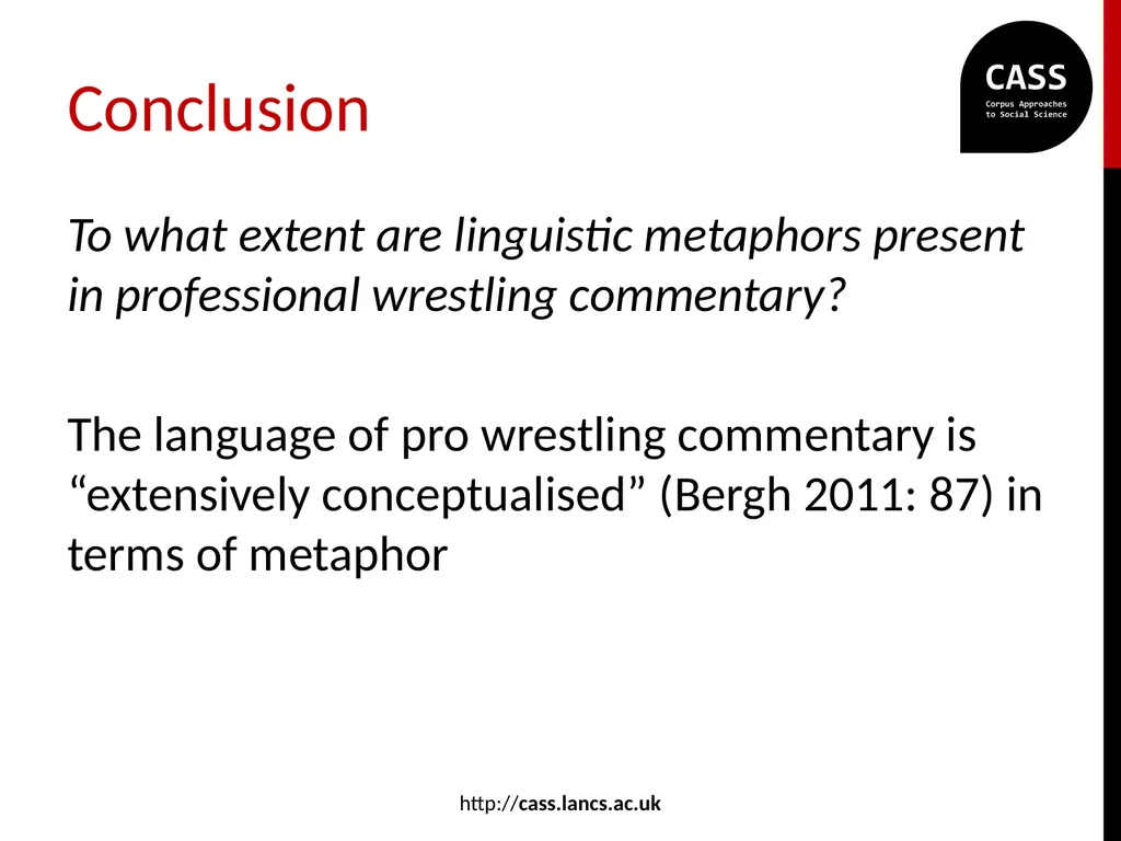 “He’s got it locked in!”: metaphor in professional - slide 23 of 27