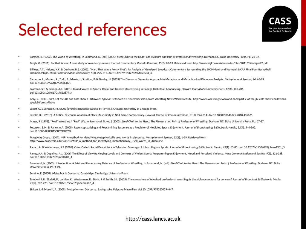 “He’s got it locked in!”: metaphor in professional - slide 27 of 27