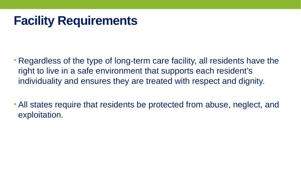 PREVENTING AND RESPONDING TO Resident-to-resident - slide 7 of 27