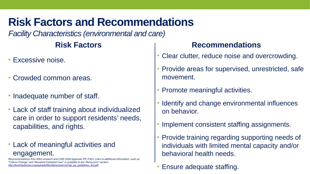 PREVENTING AND RESPONDING TO Resident-to-resident - slide 17 of 27