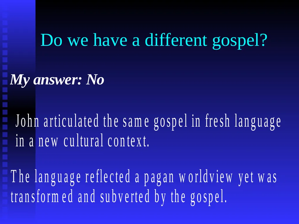 Encountering Secular Science Michael Goheen - slide 44 of 49