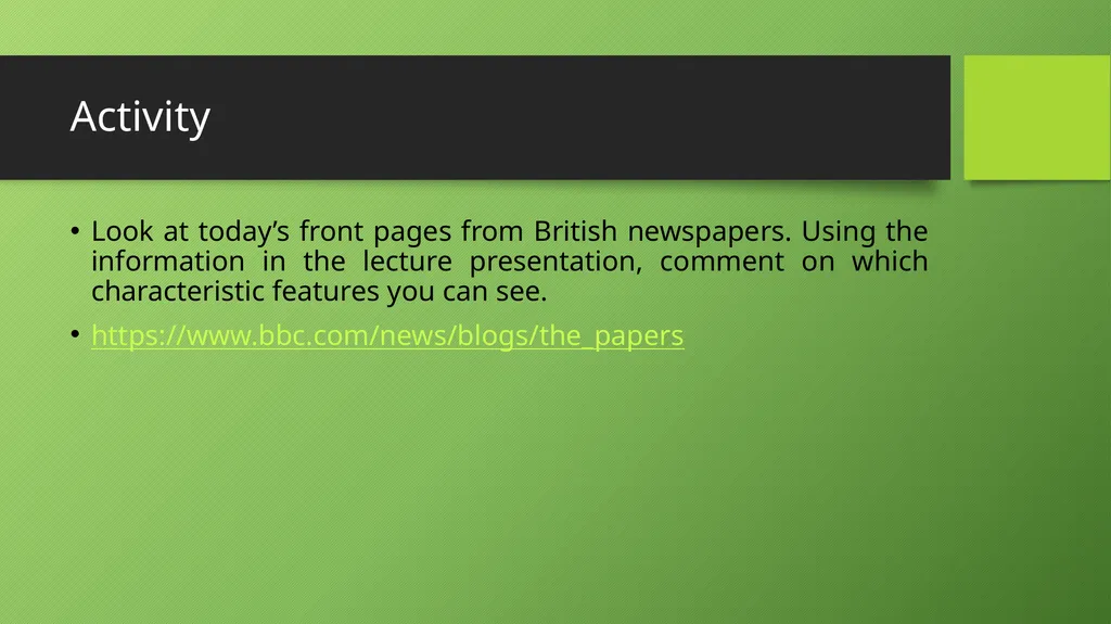An Introduction to British Media Jonathan Eddy, - slide 10 of 43