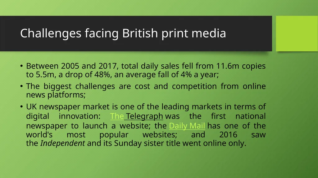 An Introduction to British Media Jonathan Eddy, - slide 9 of 43