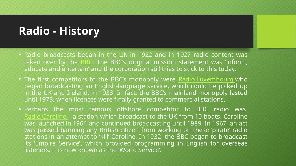 An Introduction to British Media Jonathan Eddy, - slide 36 of 43