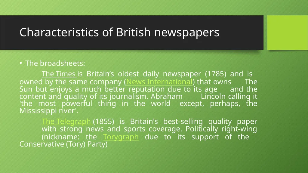 An Introduction to British Media Jonathan Eddy, - slide 7 of 43
