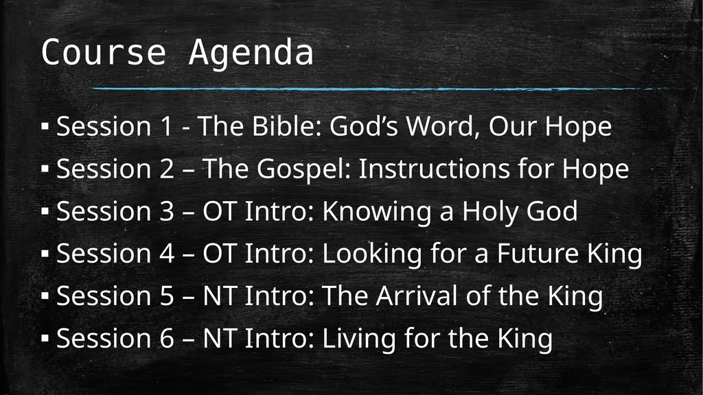 Biblical Literacy Session 2 The Gospel: - slide 2 of 53