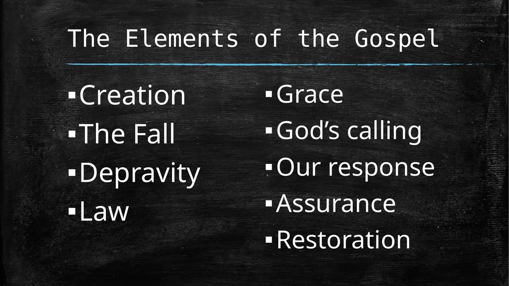 Biblical Literacy Session 2 The Gospel: - slide 22 of 53