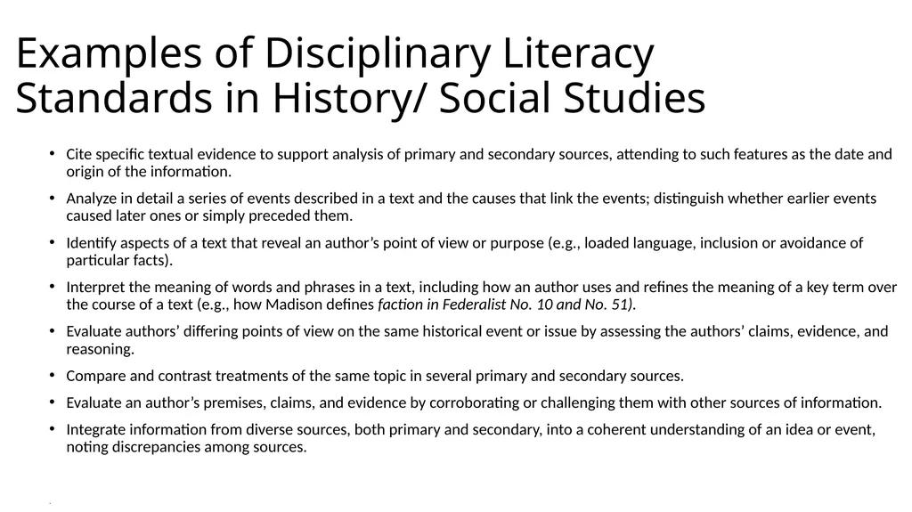 Teaching Disciplinary Literacy Timothy Shanahan - slide 52 of 56