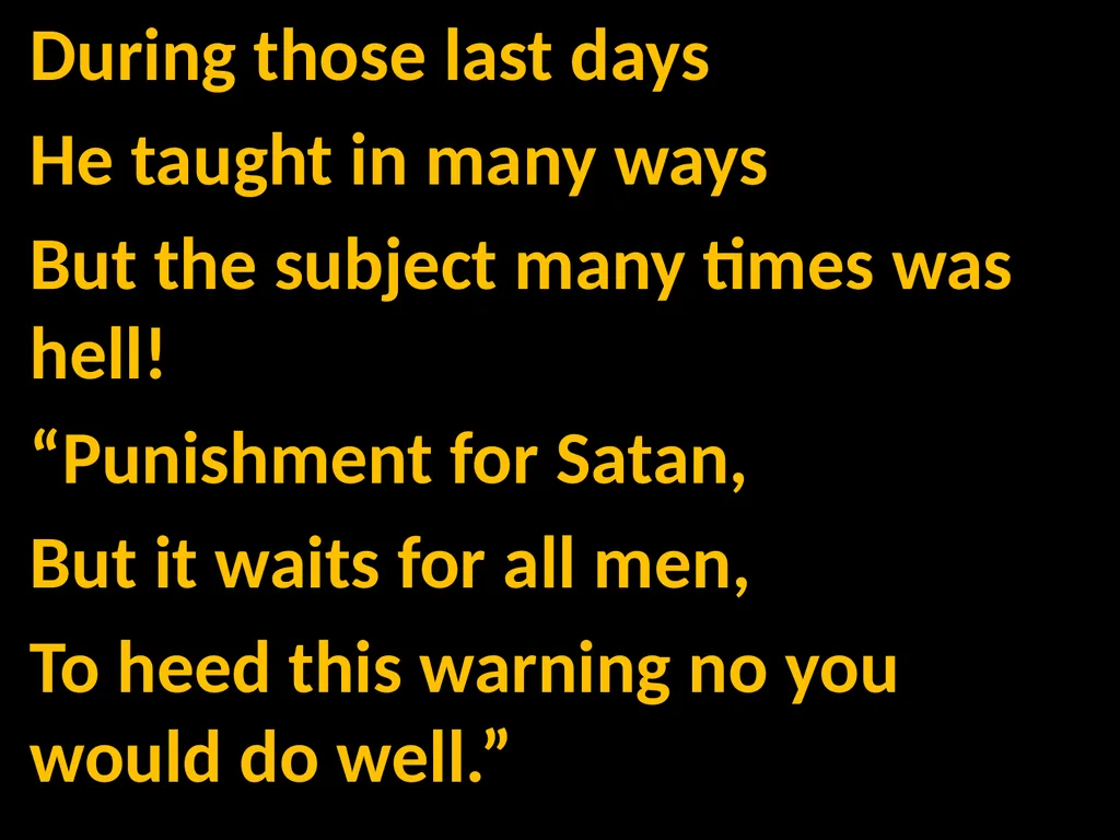 God’s Big Story Words: Gil Thomas Music: Gil - slide 125 of 164