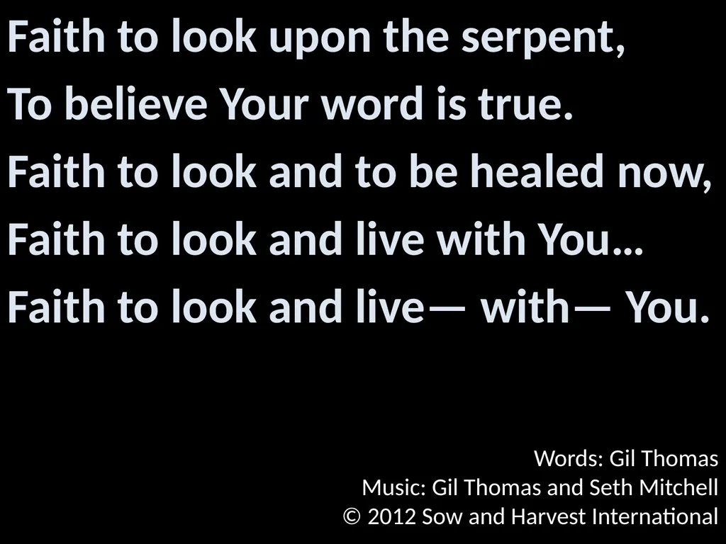 God’s Big Story Words: Gil Thomas Music: Gil - slide 85 of 164