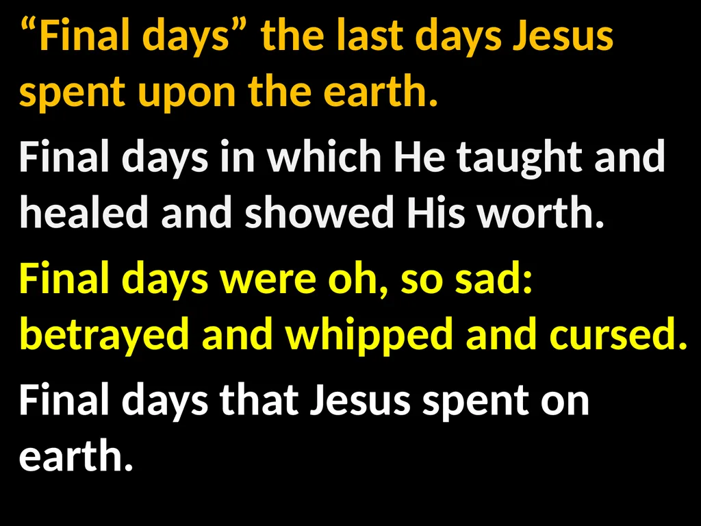 God’s Big Story Words: Gil Thomas Music: Gil - slide 126 of 164
