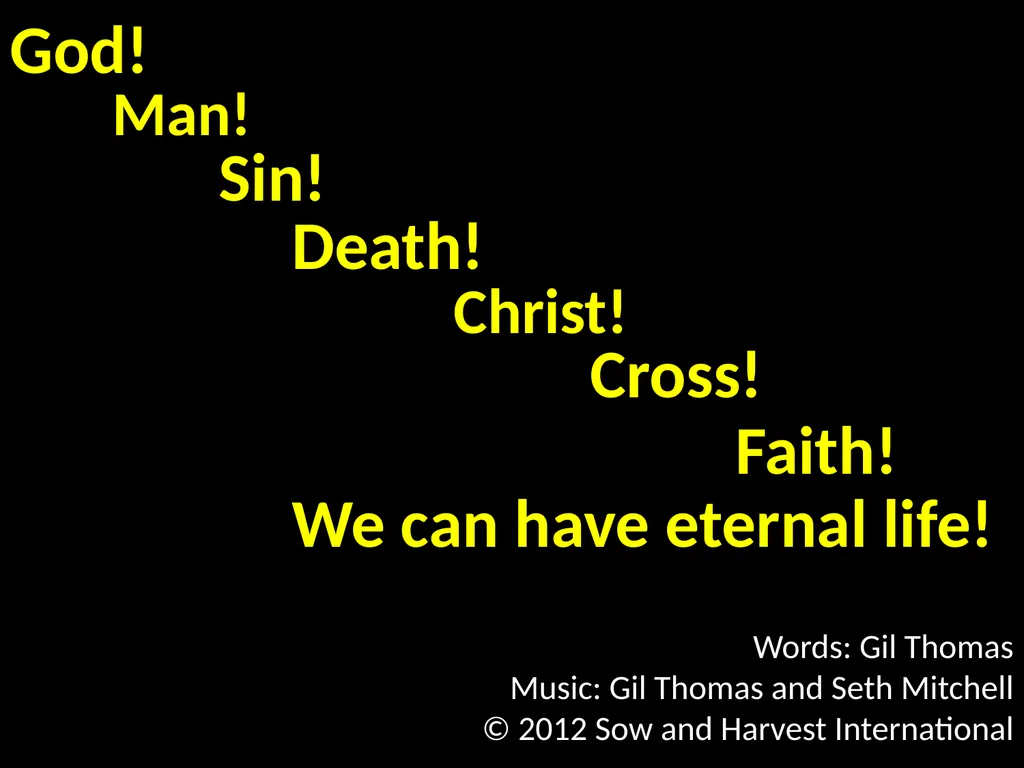 God’s Big Story Words: Gil Thomas Music: Gil - slide 163 of 164