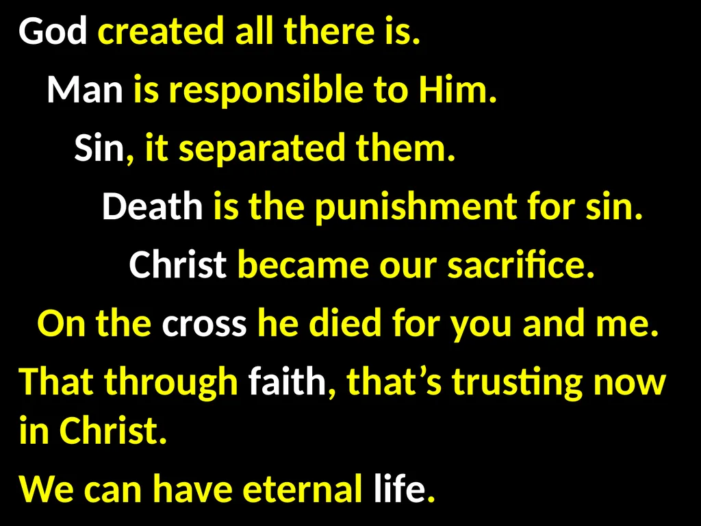 God’s Big Story Words: Gil Thomas Music: Gil - slide 162 of 164