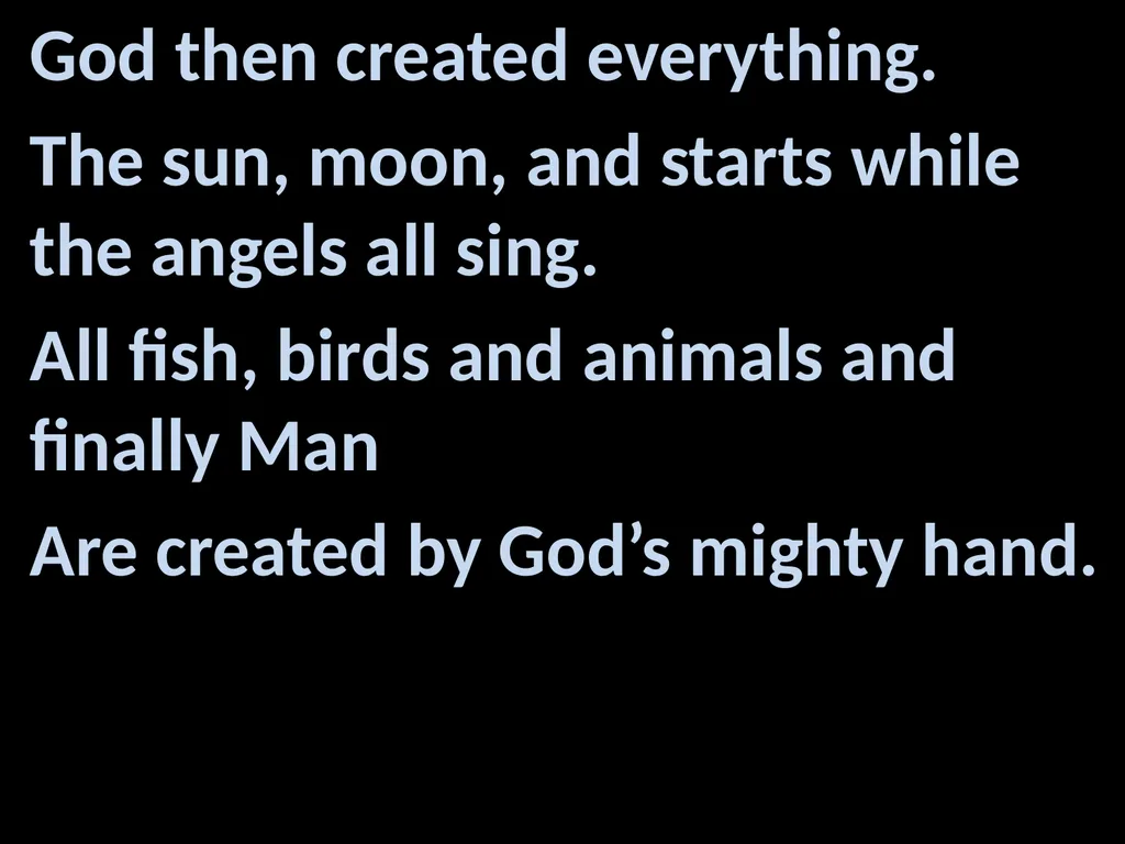God’s Big Story Words: Gil Thomas Music: Gil - slide 25 of 164