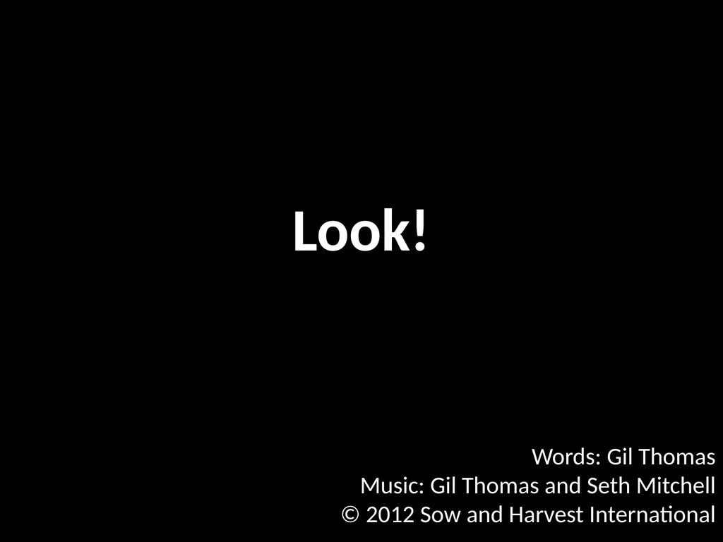 God’s Big Story Words: Gil Thomas Music: Gil - slide 103 of 164