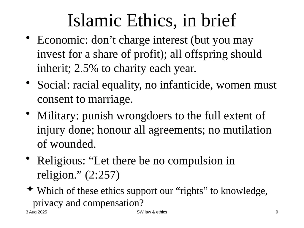 CompSci 725 “Soft” Security Clark Thomborson - slide 9 of 36