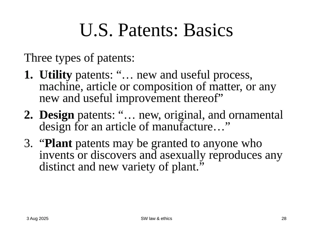 CompSci 725 “Soft” Security Clark Thomborson - slide 28 of 36