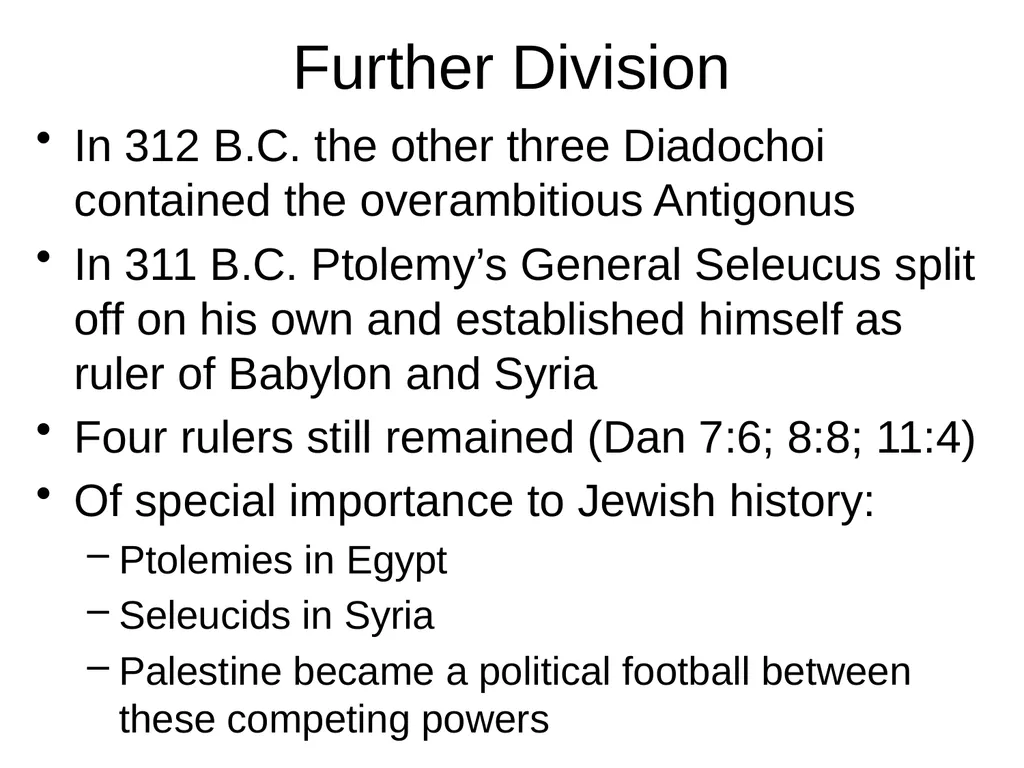 The Intertestamental Period: From Babylon To The - slide 9 of 26