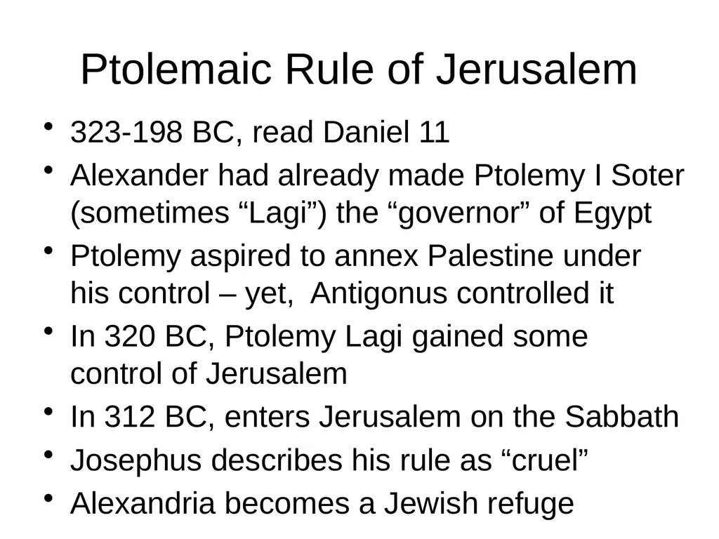 The Intertestamental Period: From Babylon To The - slide 14 of 26