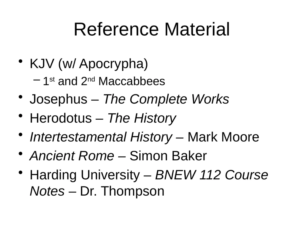 The Intertestamental Period: From Babylon To The - slide 5 of 26