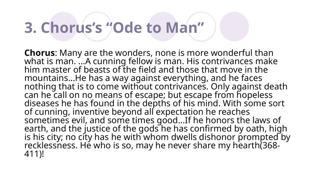 Sophocles, Antigone Introduction to English - slide 22 of 29