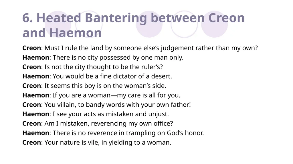 Sophocles, Antigone Introduction to English - slide 26 of 29